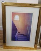 Doreen Langhorn S.W.A, watercolour 'Sunbeam', label verso, 47 x 29cm