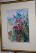 Tony Porter (b.1945), watercolour, Garden Poppies, signed and inscribed verso, Chris Beetles