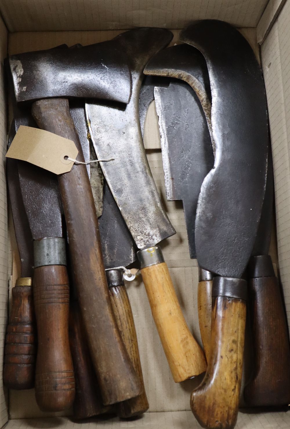 Mixed hand tools including a hatchet, together with the illustrated Encyclopedia of Woodworking Hand - Image 4 of 5