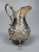 A William IV silver baluster cream jug, Charles Fox II, London, 1830, 14.5cm, 6.5oz.CONDITION: Old