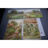 William F. Ashburner (act. 1900-1932), four small unframed watercolours, comprising a pair of