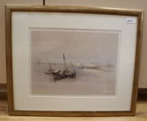 David Roberts RA (1796-1864), 'St Jean D'Acre', signed, inscribed and dated April 25th 1839 in the