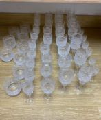 A suite of Waterford cut drinking glasses for eight settings (48)CONDITION: One or two have very