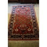 A North West Persian part silk rug, 190 x 126cmCONDITION: Very good condition with no faults noted.