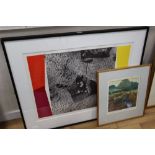 Robert Greenhalf, limited edition print, 'Heron Rising', 32 x 28cm and a limited edition print by