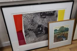 Robert Greenhalf, limited edition print, 'Heron Rising', 32 x 28cm and a limited edition print by