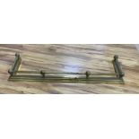 A Victorian brass kerb, length 133cmCONDITION: It would benefit from a clean, pitting and