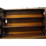 A Victorian mahogany graduated bookcase, width 107cm depth 20cm height 72cmCONDITION: Good