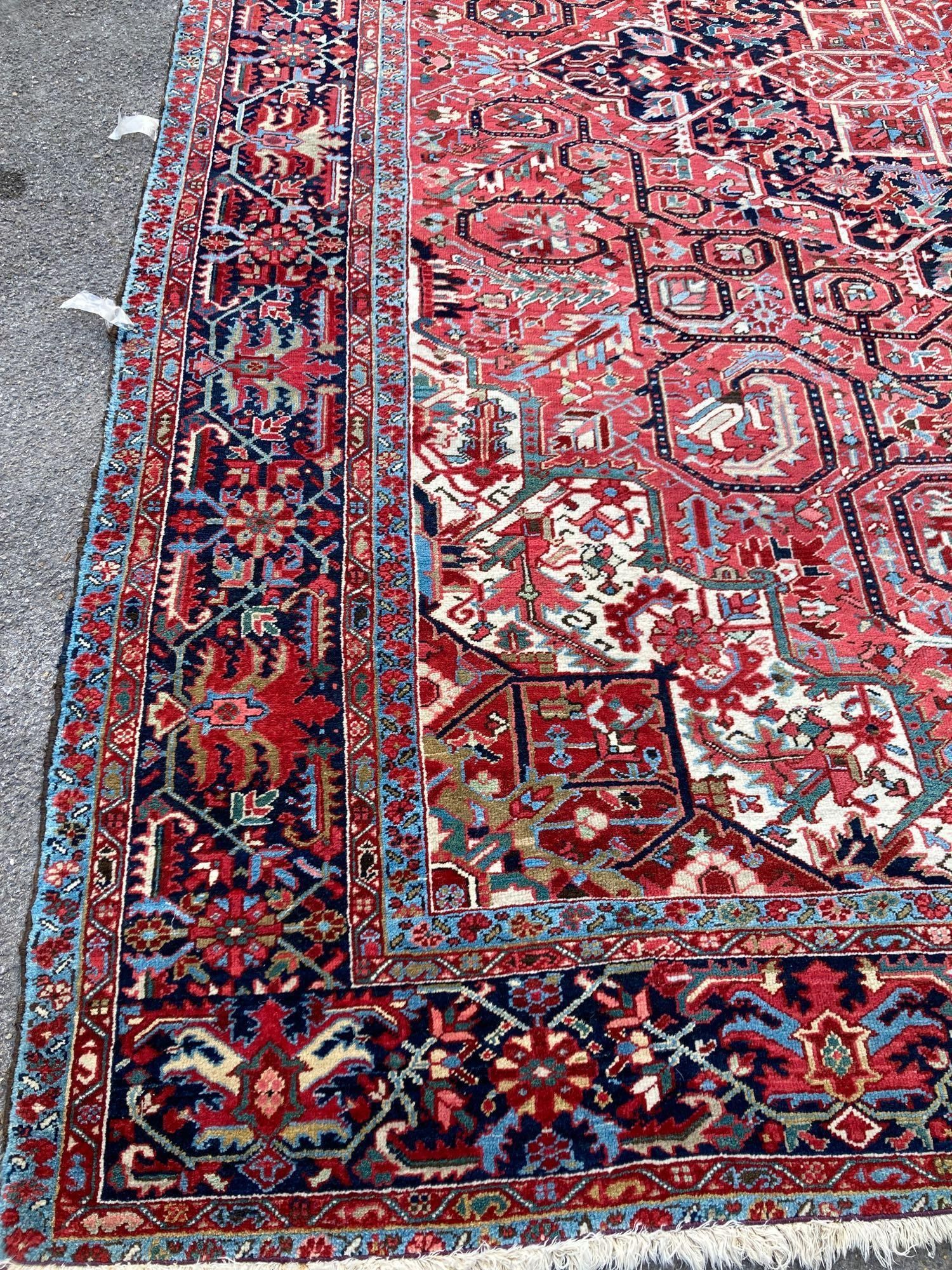 A large Persian red ground carpet, 444 x 347cmCONDITION: Looks to be in good condition, probably - Image 2 of 3