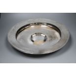 A 1930's Asprey & Co silver 'armada style' fruit bowl, London, 1936, 40.4cm, 67.5oz.CONDITION: A few