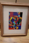 20th century gouache, Abstract, initialled 'OF',19 x 13cmCONDITION: Good clean condition.
