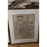 Robert Morden, coloured engraving, Map of Scotland, 44 x 35cmCONDITION: Not laid down but ground