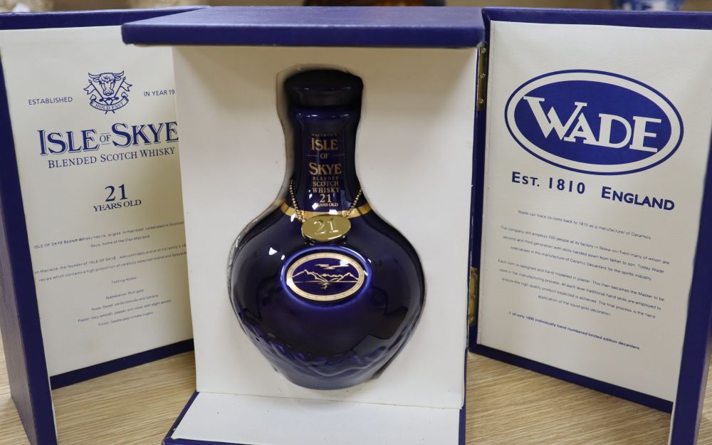 Isle of Skye 21 Years Old Blended Scotch Whisky in Wade decanter, cased and two other items, a - Image 3 of 4