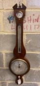 A Regency inlaid mahogany wheel barometer, by P. Bouffler of LondonCONDITION: Some light wear to the