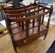 A Regency mahogany Canterbury, width 51cmCONDITION: Of good even mid red tone, would benefit from