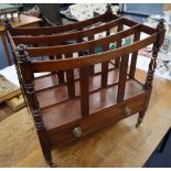 A Regency mahogany Canterbury, width 51cmCONDITION: Of good even mid red tone, would benefit from