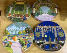 A set of twelve Villeroy & Boch 'Jardins Francais' platesCONDITION: Good condition.