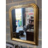 A modern gilt frame arched wall mirror, width 80cm height 100cmCONDITION: Good clean condition