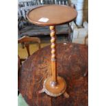 A late Victorian mahogany dish top torchere, height 71.5cmCONDITION: Overall good condition.