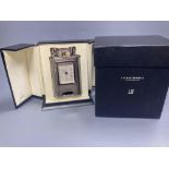 A Dunhill table lighter - Charlston, with timepiece