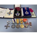 A WWI Military Cross group to Major Charles Harwood Manger, South Staffs Regiment, cased and un-