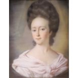 English School c.1900, pastel, Portrait of a Jane Spelman (1749-1821), 54 x 45cm