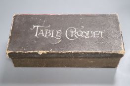 A table croquet set