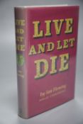 Fleming, Ian - Live and Let Die, 2nd impression, d/wrapper, reproduction, 1954CONDITION: Gilt