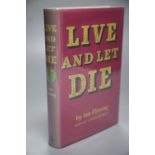 Fleming, Ian - Live and Let Die, 2nd impression, d/wrapper, reproduction, 1954CONDITION: Gilt