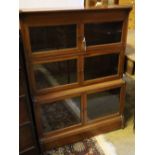 A three-tier Globe Wernicke style three section bookcase, width 88cm depth 30cm height 118cm