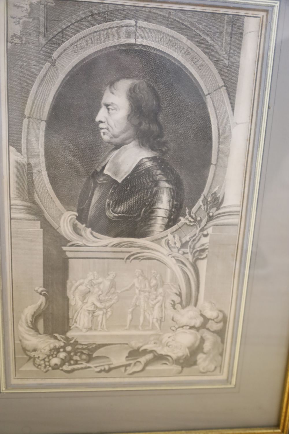 Six assorted antique engravings, Portraits of William Pitt, Oliver Cromwell, Robert Lloyd Raymond, - Image 7 of 7