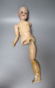 An Armand Marseille bisque headed doll, numbered 390A 6½MCONDITION: Limbs are broken in places and