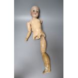 An Armand Marseille bisque headed doll, numbered 390A 6½MCONDITION: Limbs are broken in places and