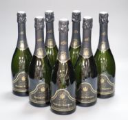 Nine bottles of Champagne Brochet-Hervieux 1996