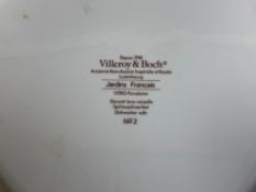 A set of ten Villeroy & Boch 'Jardins Francais' plates
