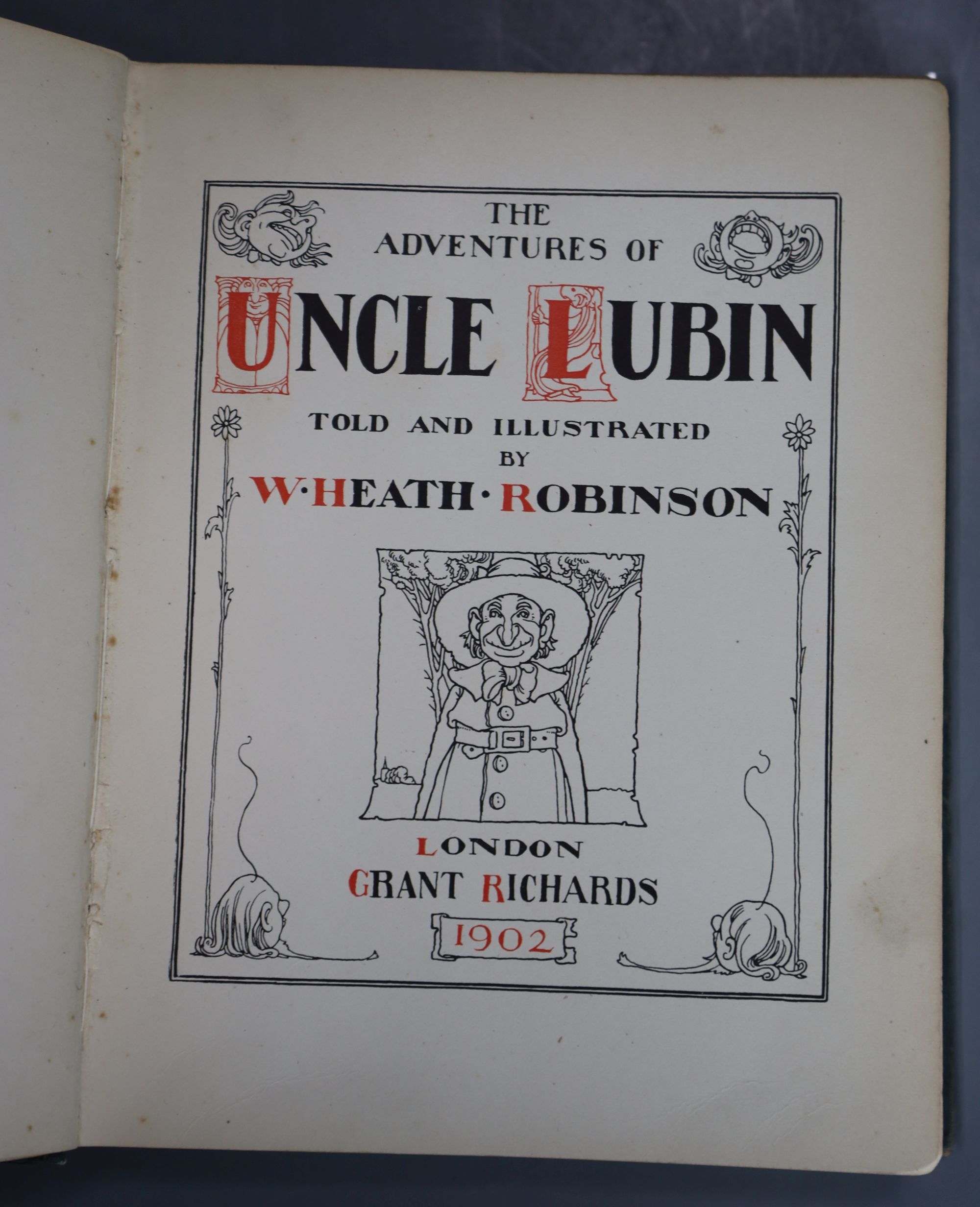 Robinson, W. Heath - The Adventures of Uncle Lubin, 1st edition, quarto, pictorial cloth rebacked, - Image 2 of 2