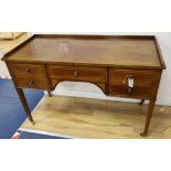 An Edwardian writing table, width 122cm depth 53cm height 78cm