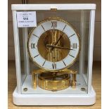 A Jaeger le Coultre Atmos clock, model number 632002, width 20cm height 23cm (a.f)CONDITION: The