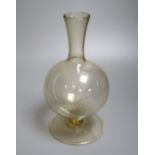 A late 19th century historismus glass carafe, possibly Salviati after a 16th century design, 24.