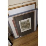 Valerie Thornton, etching, The Story of Jonah, Geoff Machin, limited edition abstract print and
