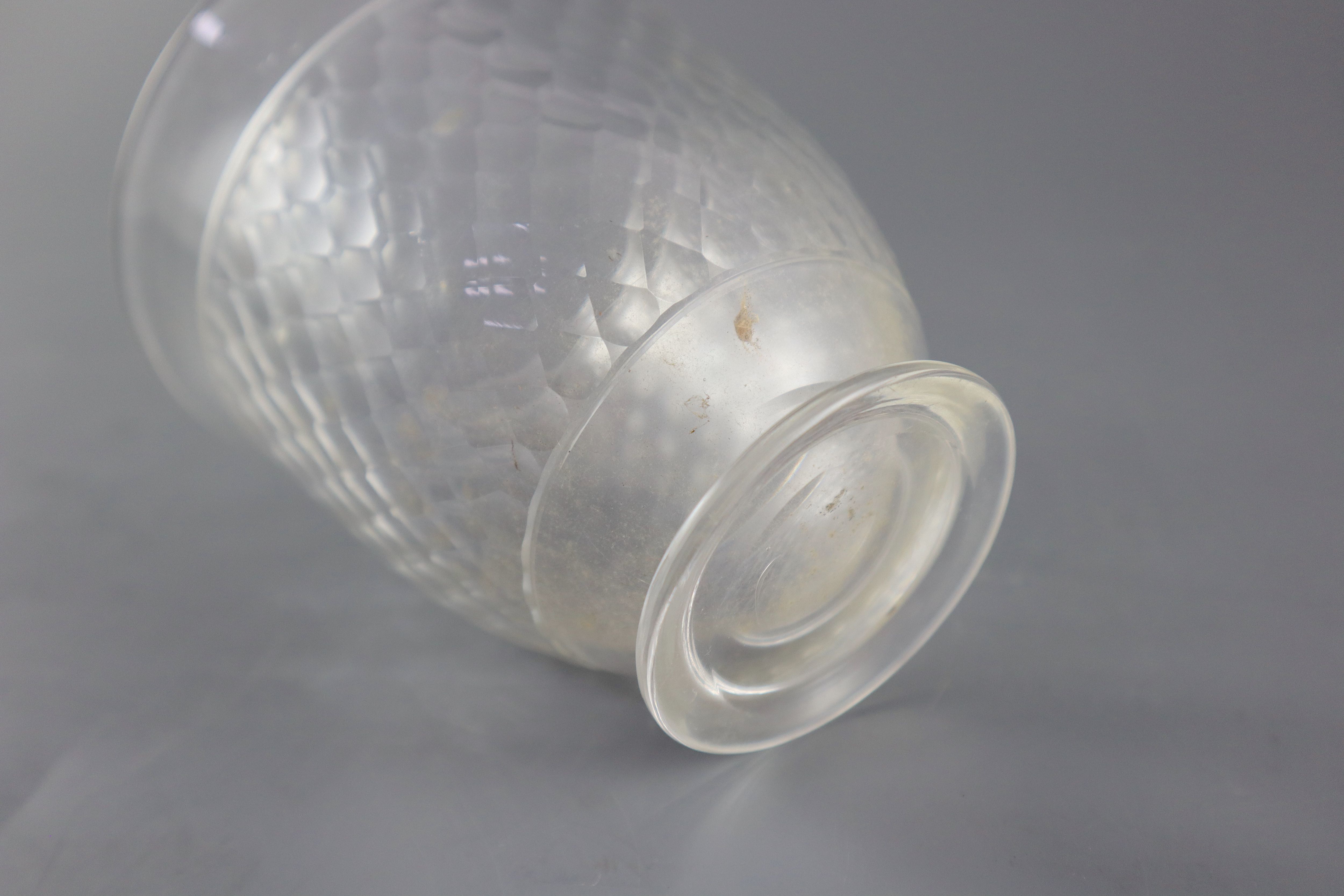 A Roman style faceted glass beaker, possibly James Powell & Co., 10.5cm highCONDITION: - Image 3 of 3