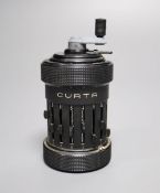 A Curta mechanical calculater, 10.5cmCONDITION: No visible damage.