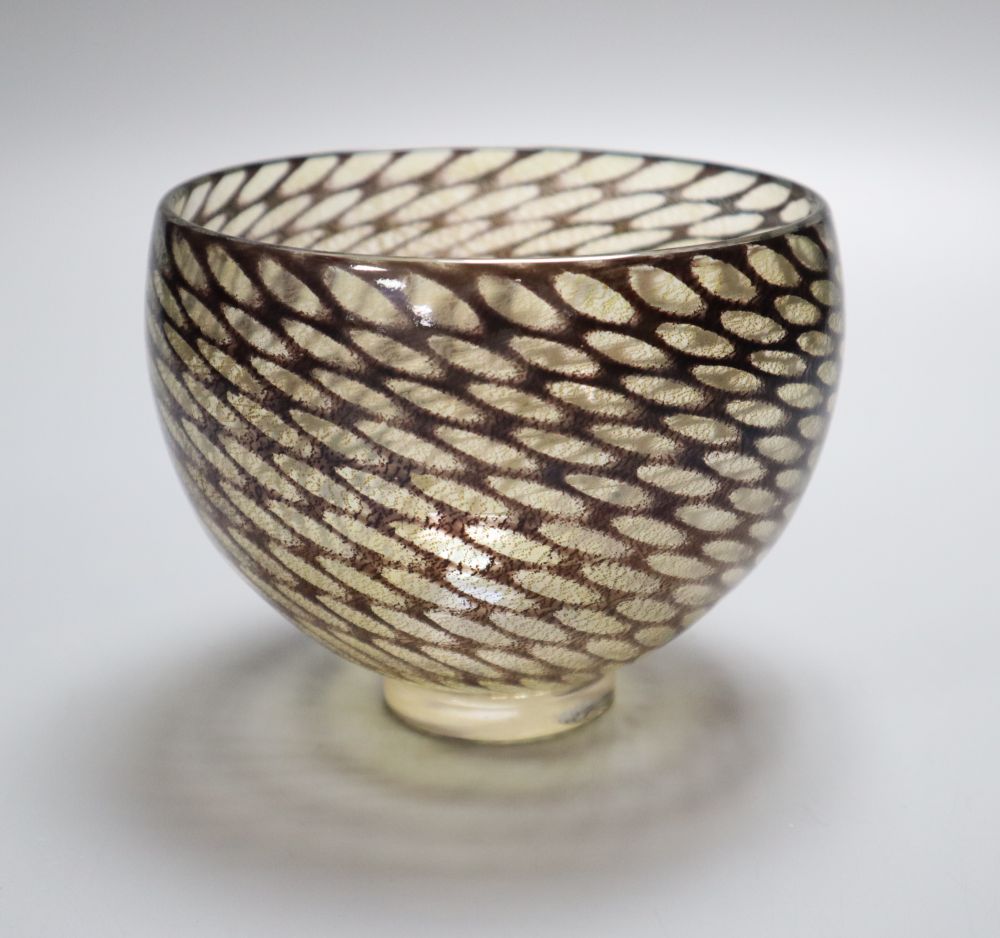 A contemporary art glass vase, by Blowzone, c.1999, 10.5cm highCONDITION: Provenance - Andrew