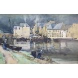George Stratton Ferrier (1852-1912), watercolour, Dinant, Belgium, signed and dated 1896, 22 x