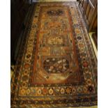 A Caucasian design geometric rug, 250 x 150cm