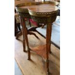 A French Louis XVI style occasional table, width 35cm height 76cm