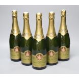 Five bottles of champagne Brochet Hervieux, 1998