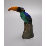 A rare Royal Doulton toucan HN158, with Doulton paper label underside, 18cmCONDITION: Structurally