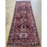A Karejeh carpet, 305 x 105cm