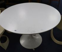 An Arkana tulip table, diameter 106cm height 72cm